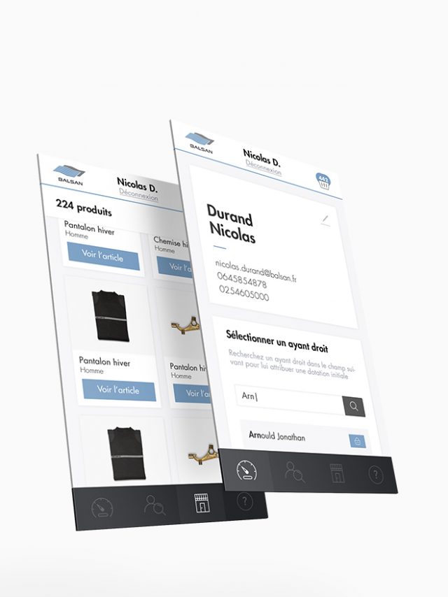 Maquettes de l'extranet Kupertino Technology